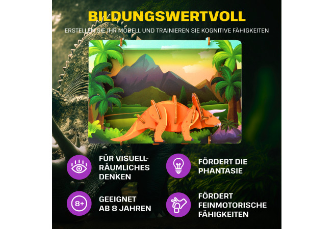 Fotos und Abbildungen von Dino Discovery 3D Puzzle Kit. ESC WELT.