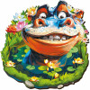 Fotos und Abbildungen von Funny Hippo Puzzle 300 pieces. ESC WELT.