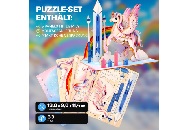 Fotos und Abbildungen von Fantasy Trio 3D Puzzle Kit. ESC WELT.
