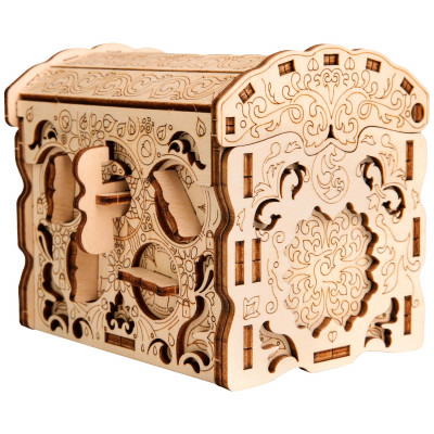Wooden Secret TREASURE BOX, 3D PUZZLE BAUSATZ ZUM SELBERBAUEN