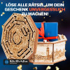 Fotos und Abbildungen von Wooden Secret MAZE BOX, 3D PUZZLE BAUSATZ ZUM SELBERBAUEN. ESC WELT.