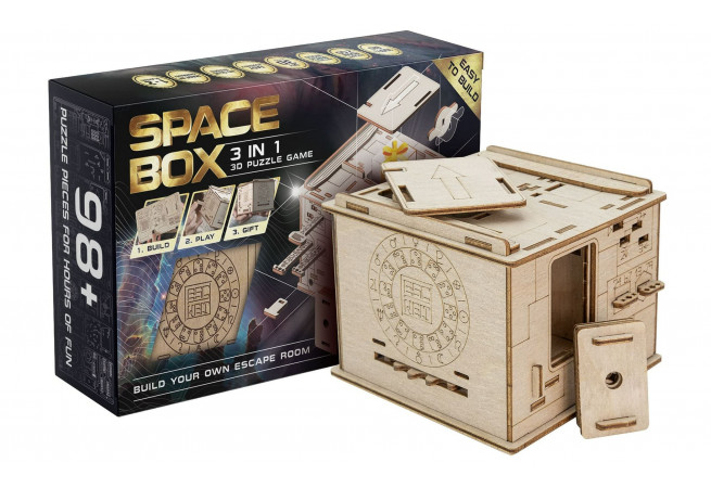 Fotos und Abbildungen von 3D Puzzle Game Space Box. ESC WELT.