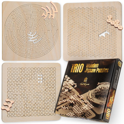 Trio Wooden Jigsaw Puzzles