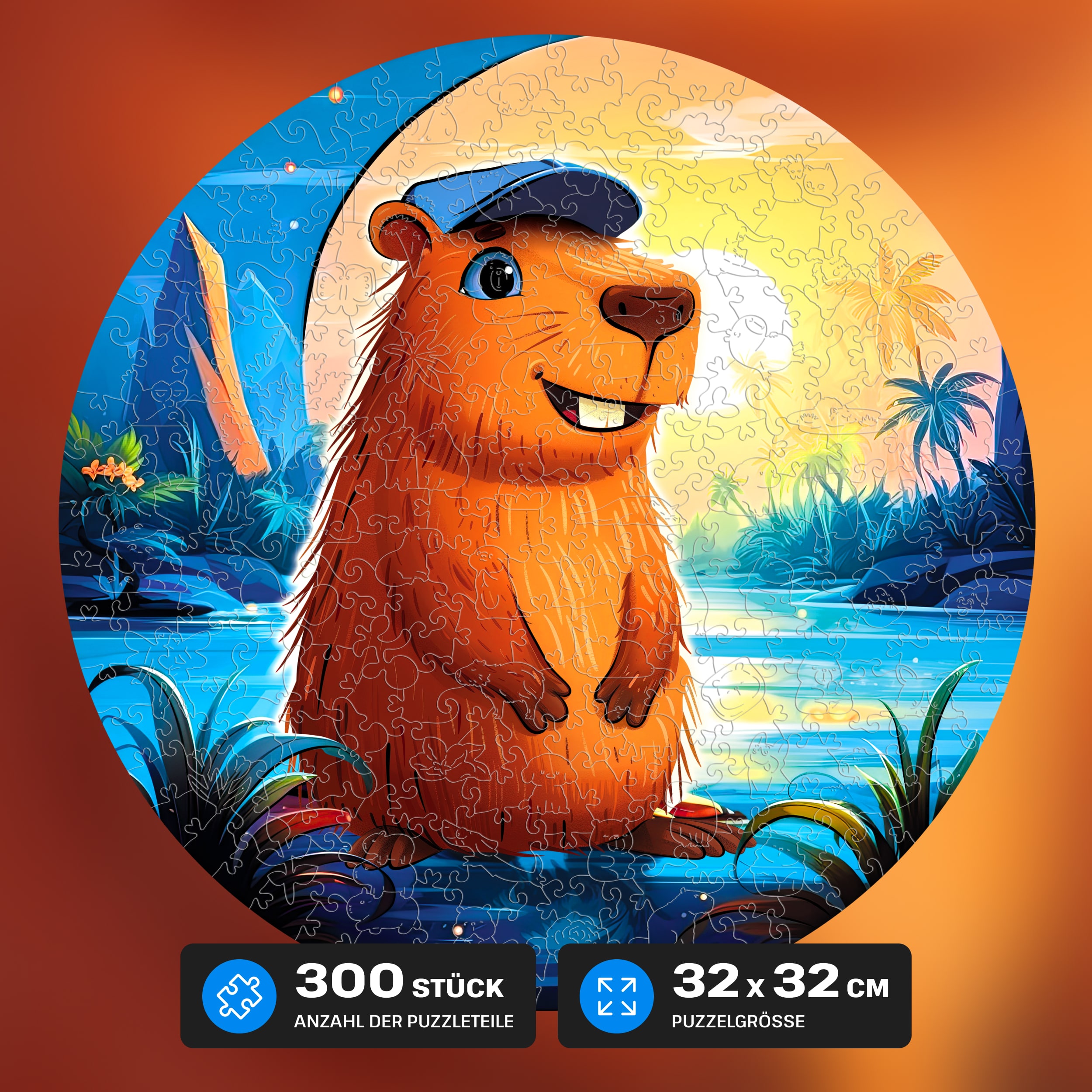 Fotos und Abbildungen von Capybara Puzzle 300 pieces. ESC WELT.