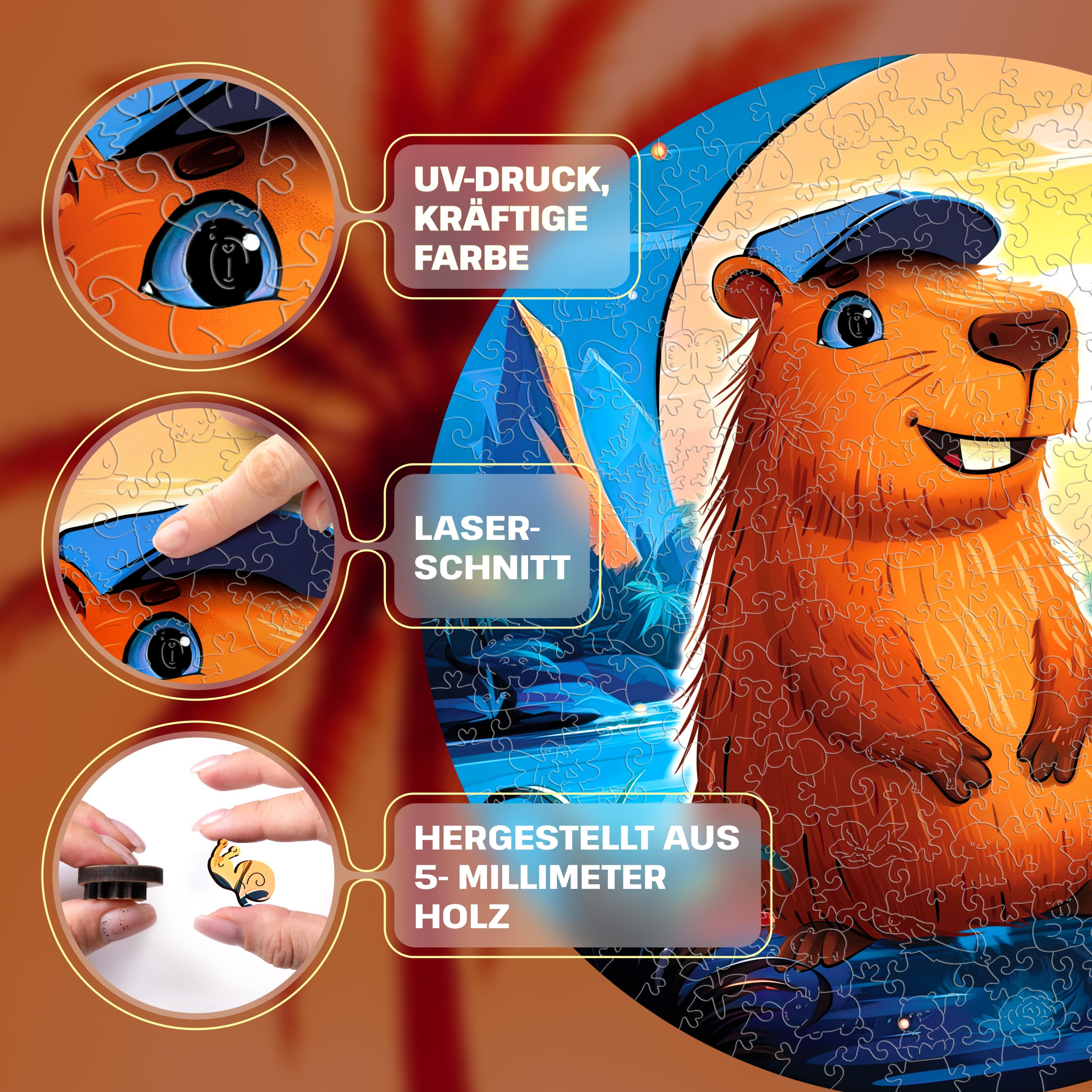 Fotos und Abbildungen von Capybara Puzzle 300 pieces. ESC WELT.