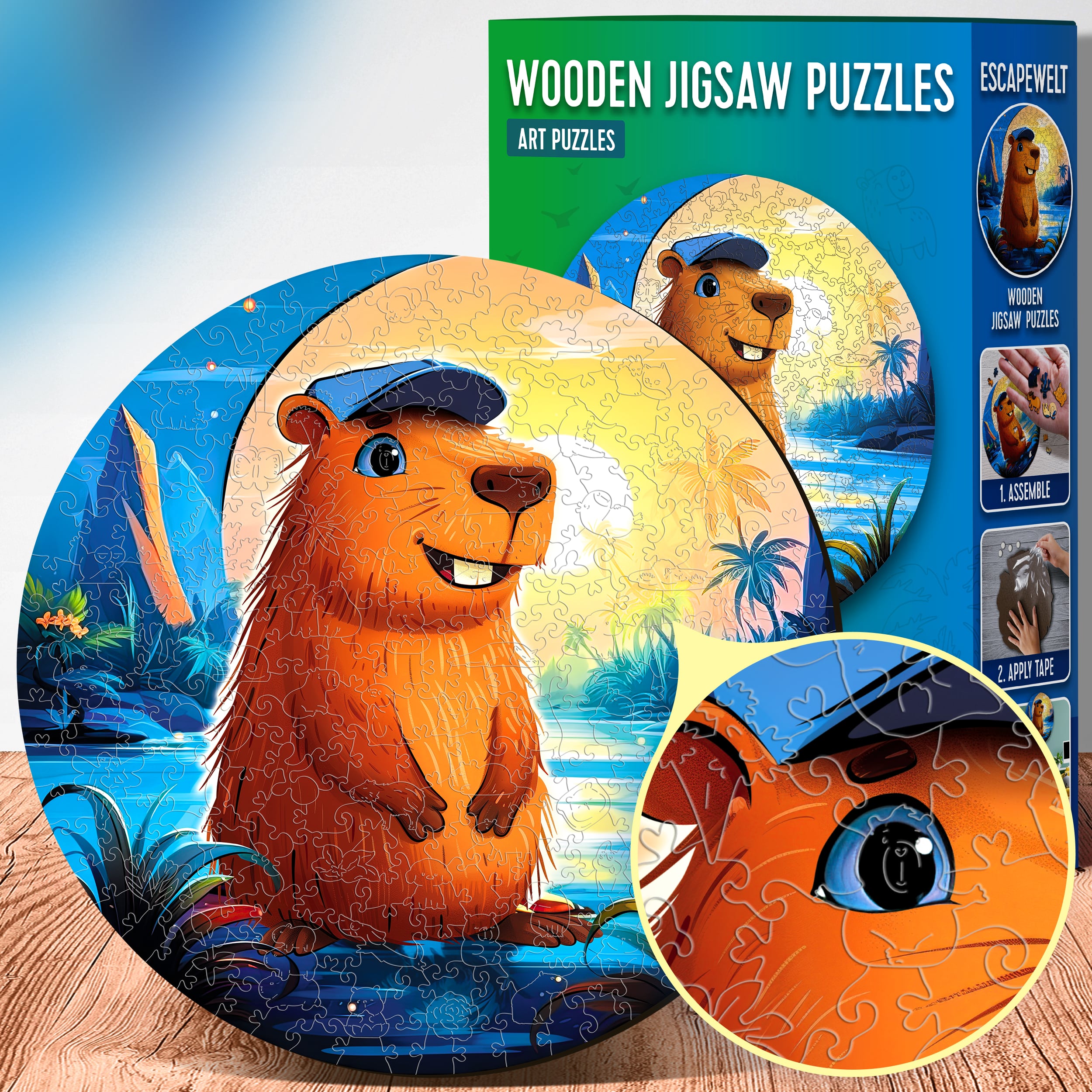 Fotos und Abbildungen von Capybara Puzzle 300 pieces. ESC WELT.