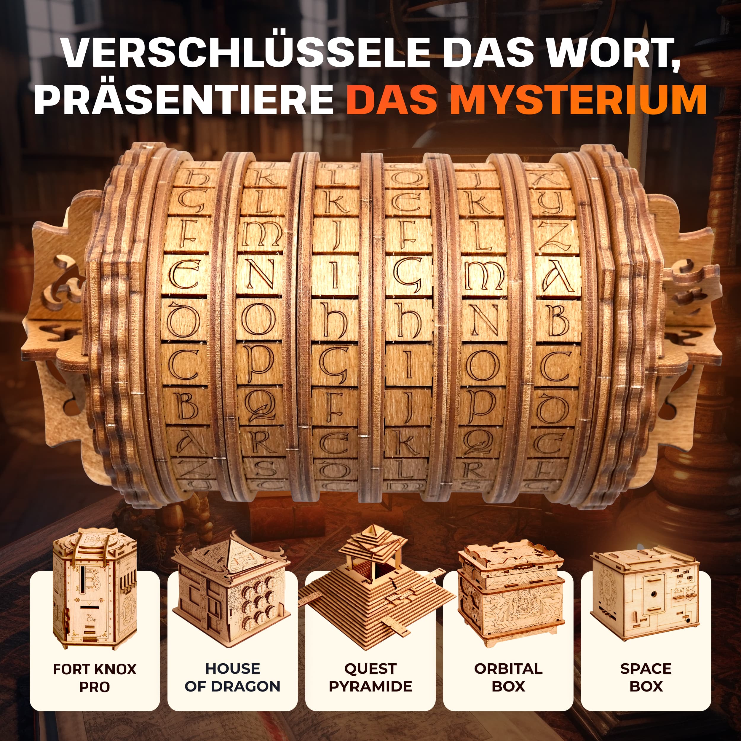 Fotos und Abbildungen von Cryptex. ESC WELT.