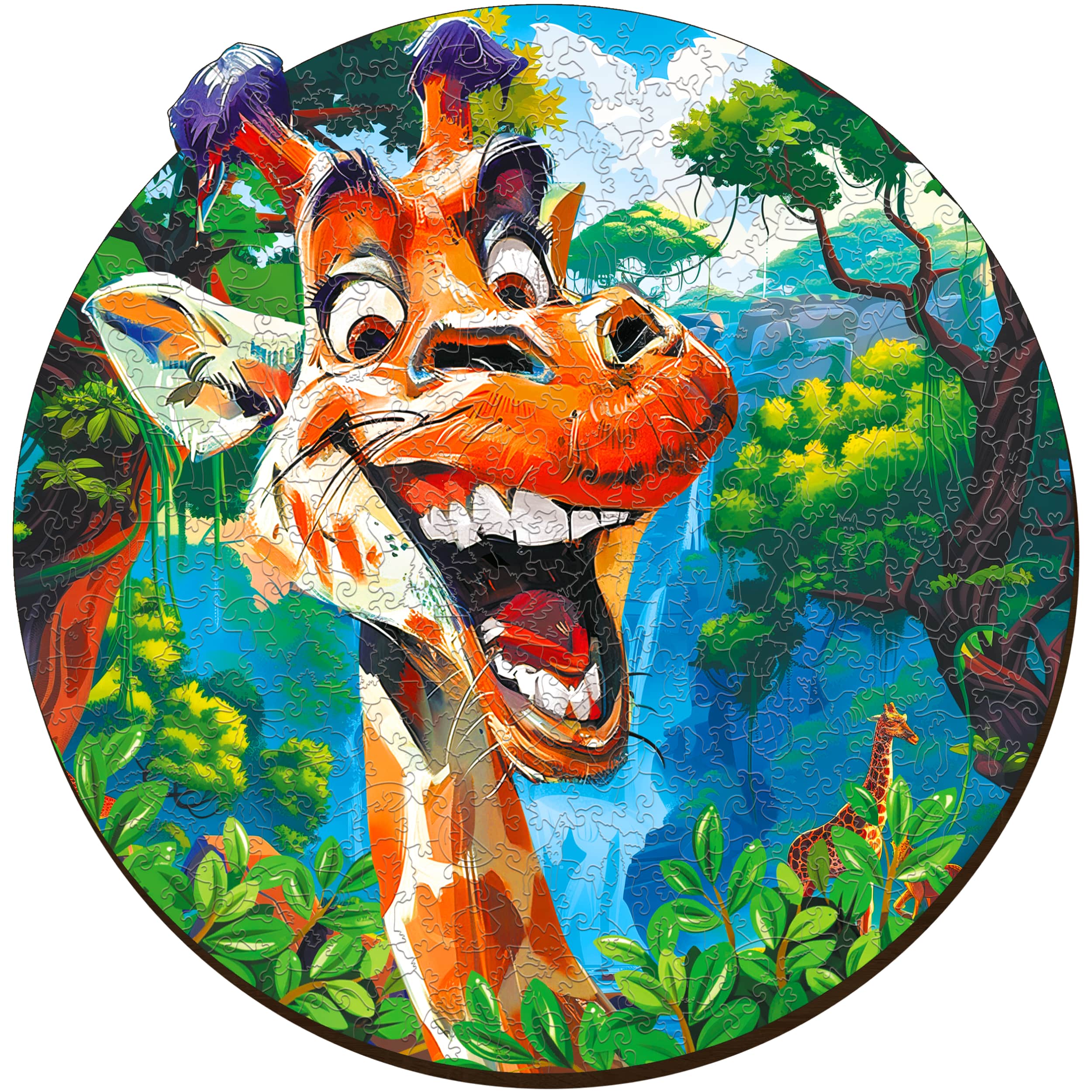 Fotos und Abbildungen von Funny Giraffe Puzzle 300 pieces. ESC WELT.