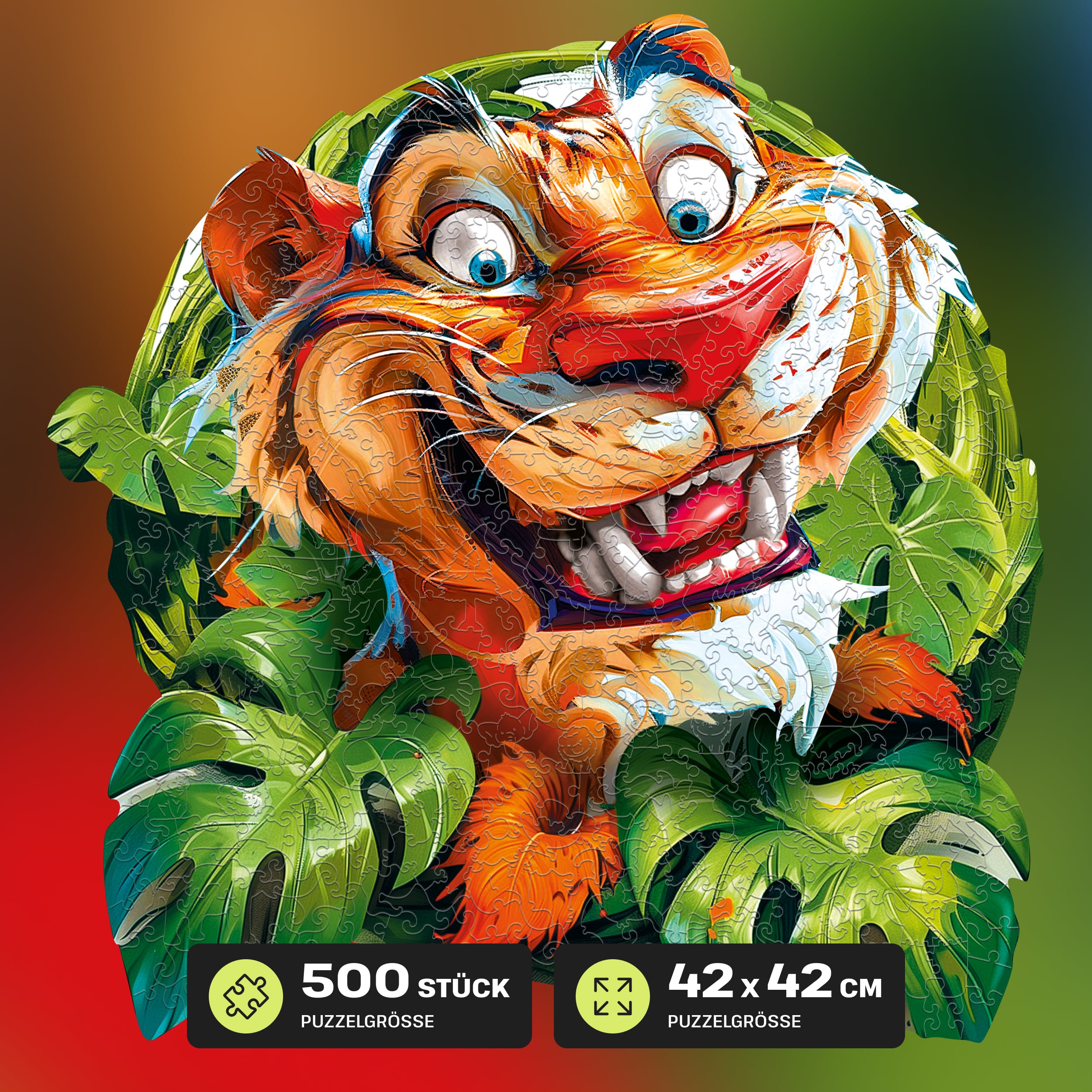Fotos und Abbildungen von Funny Tiger Puzzle 500 pieces. ESC WELT.
