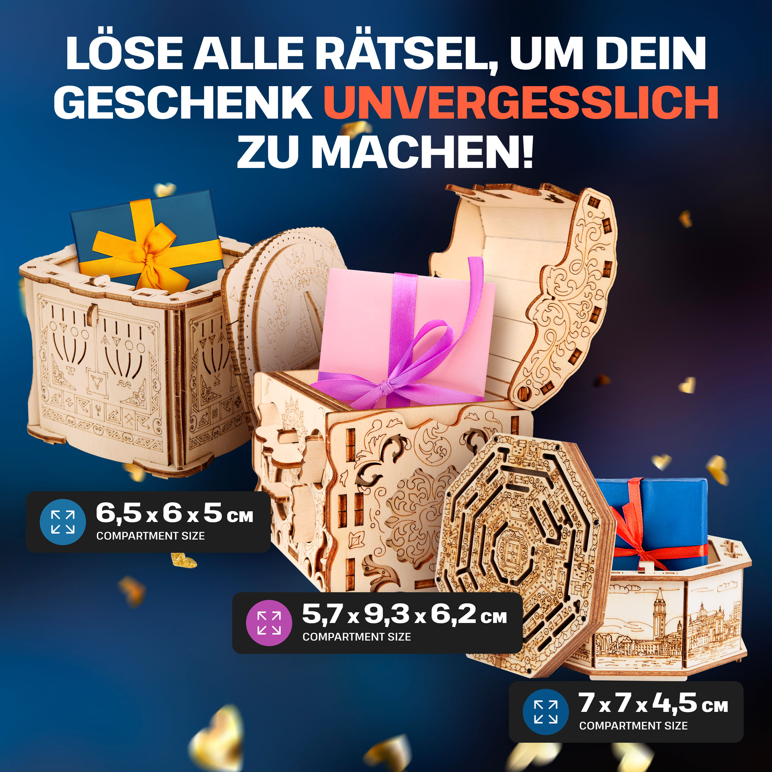 Fotos und Abbildungen von Bundle Secret Boxes. ESC WELT.