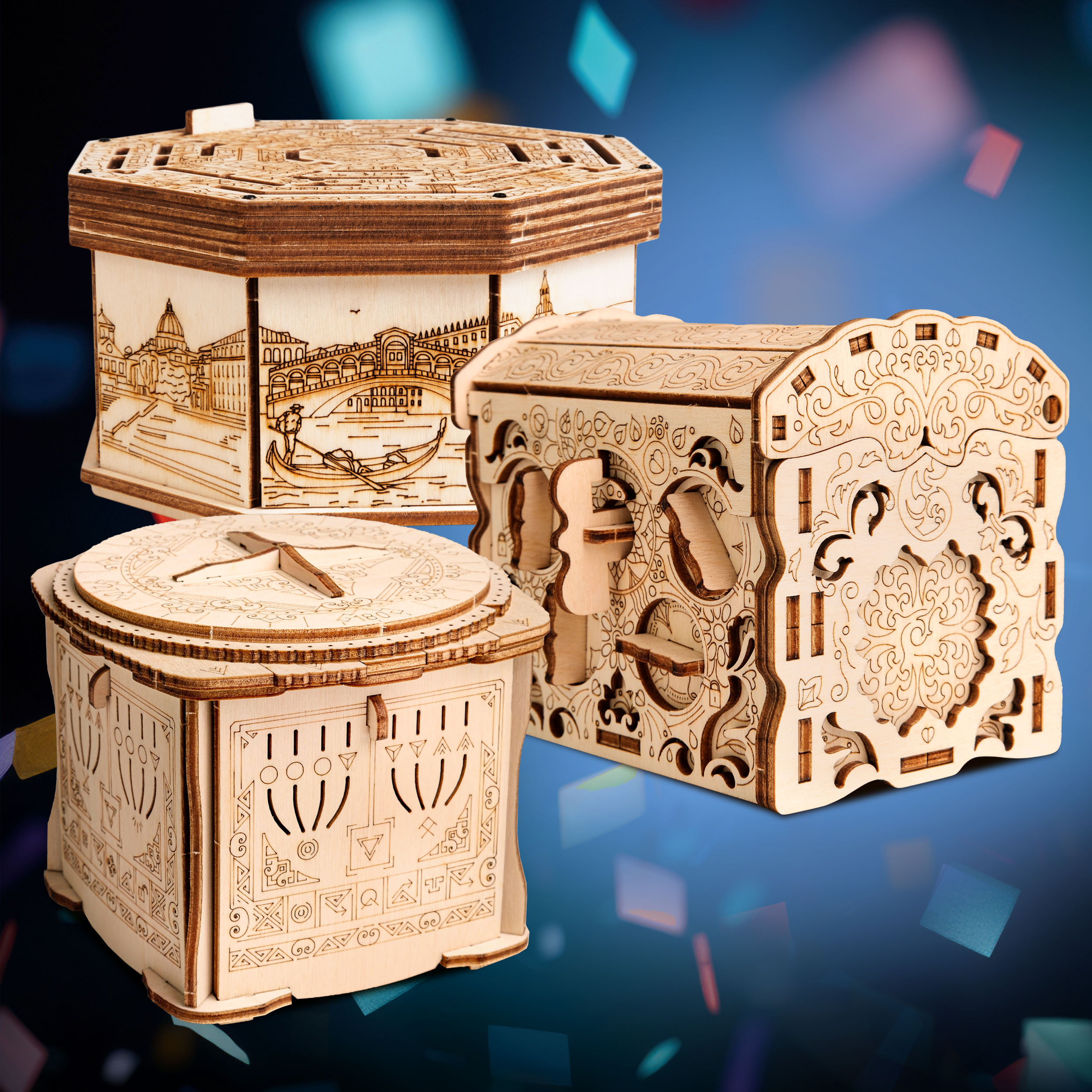 Fotos und Abbildungen von Bundle Secret Boxes. ESC WELT.