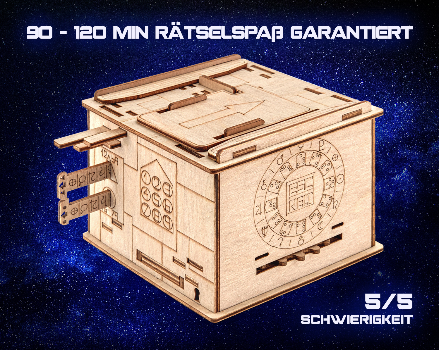 Fotos und Abbildungen von Space Box. ESC WELT.