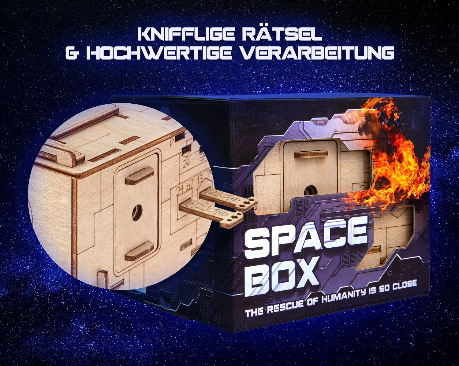 Fotos und Abbildungen von Space Box. ESC WELT.